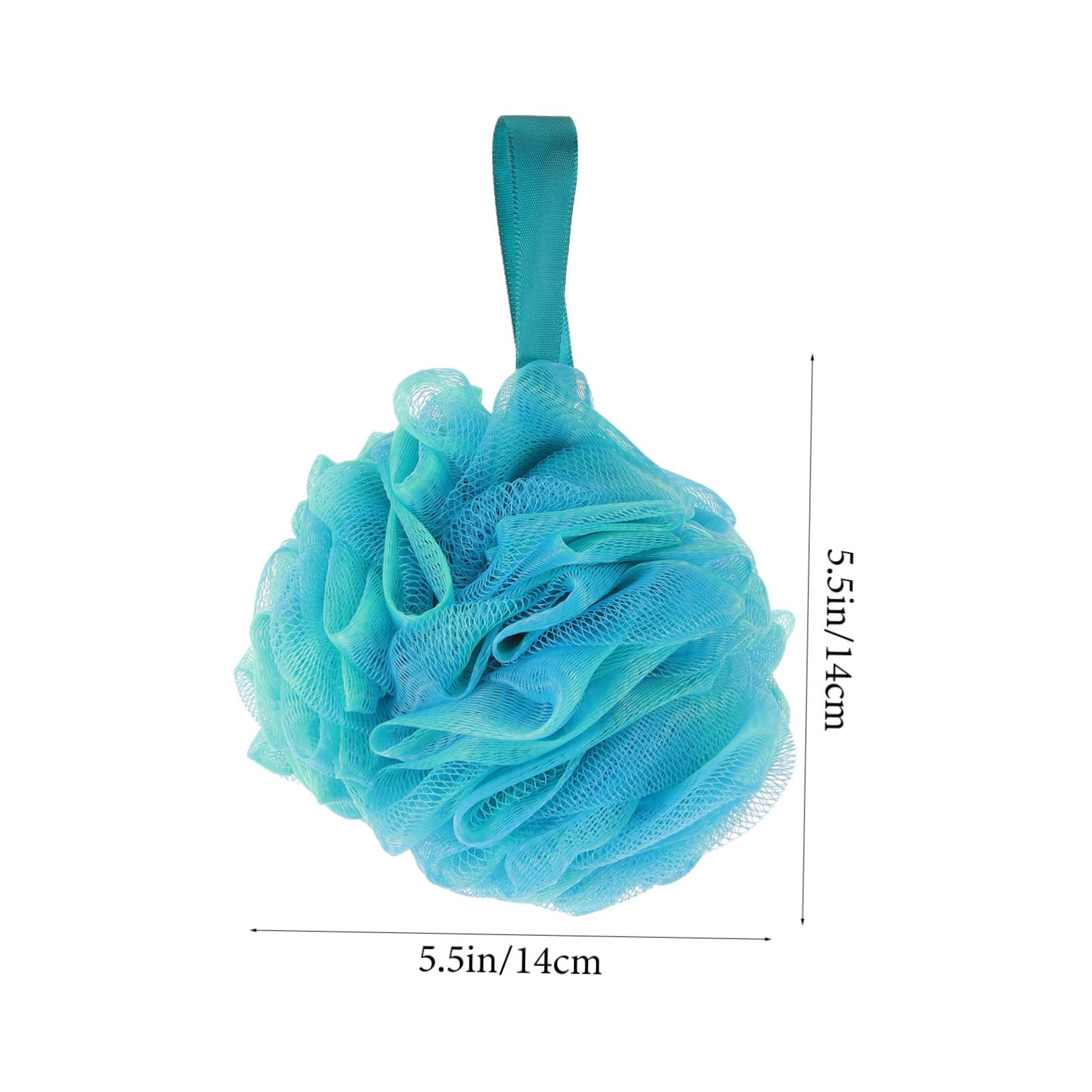 minkissy 16 bolas de baño prácticas esponjas de baño resistentes al desgaste, bola de baño práctica bola de baño para el hogar, esponja de baño para el cuerpo, esponjas de belleza o cordón de malla