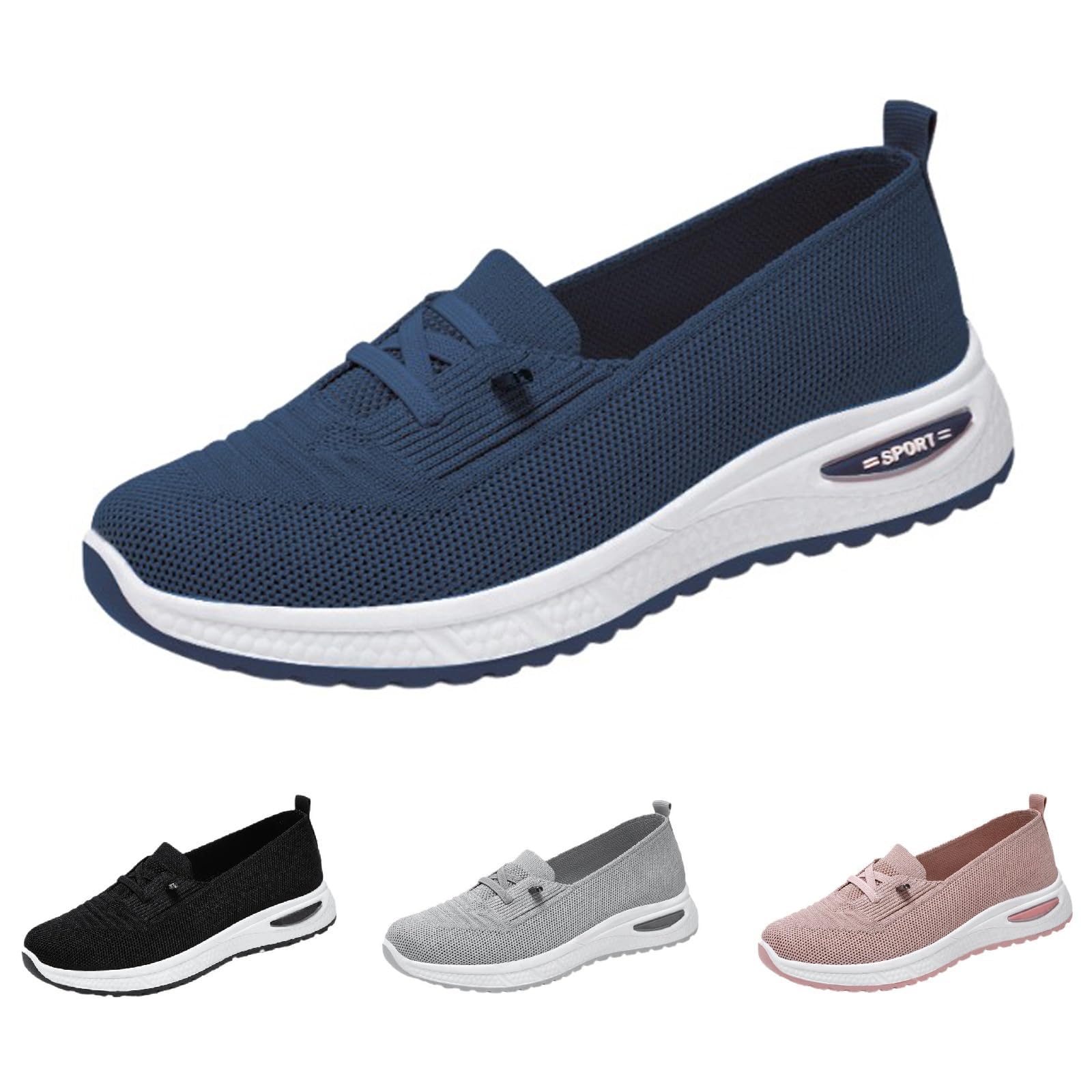 Women's Shoes Orthopedic Sneakers Comfortwear Plantar Fasciitis for Women Walking Shoe with Arch Support Slip On Barefoot