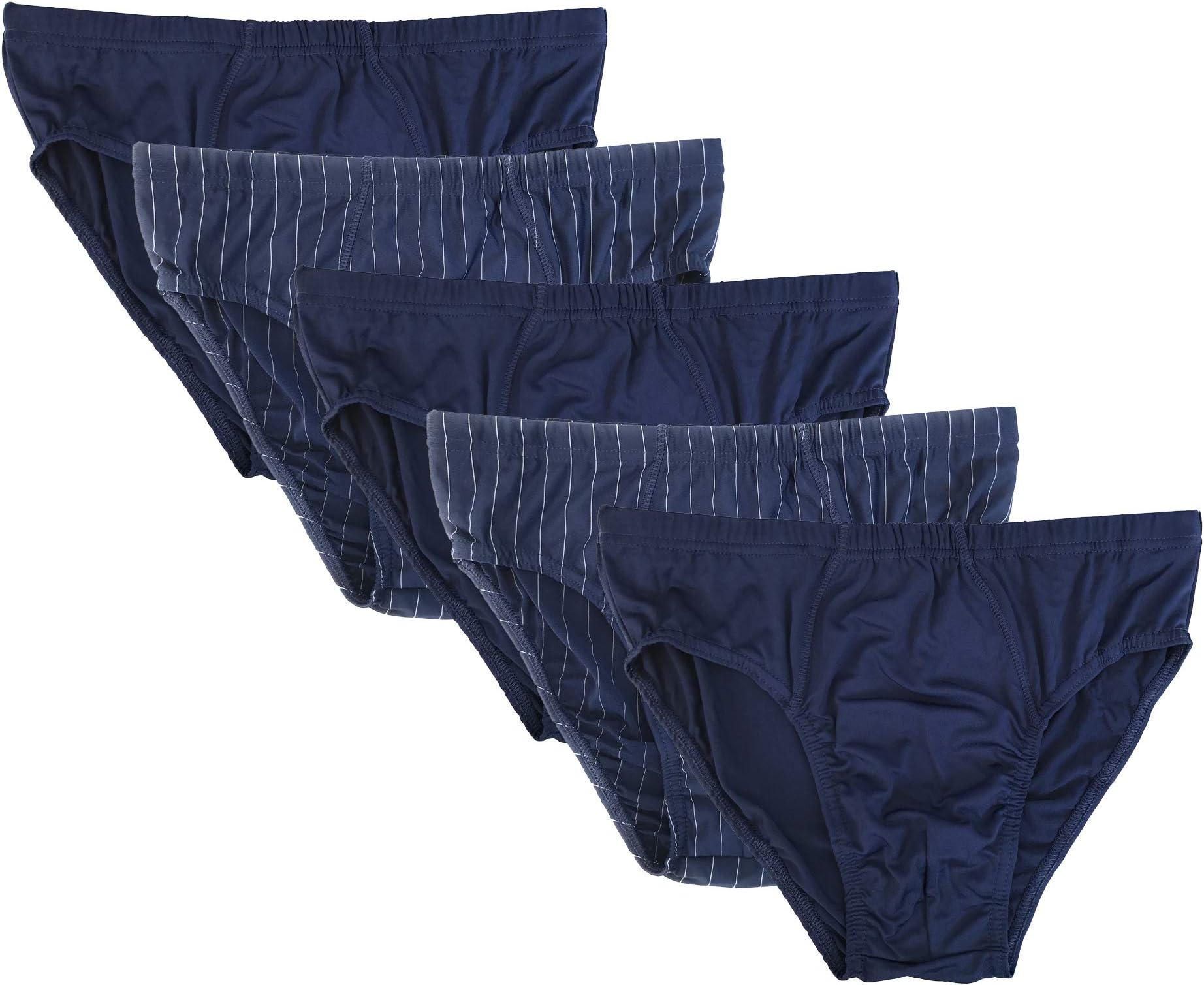 real - German Quality Microfiber Men's Underwear Briefs Slips 5 Pcs Pack (Regular & Plus Size)