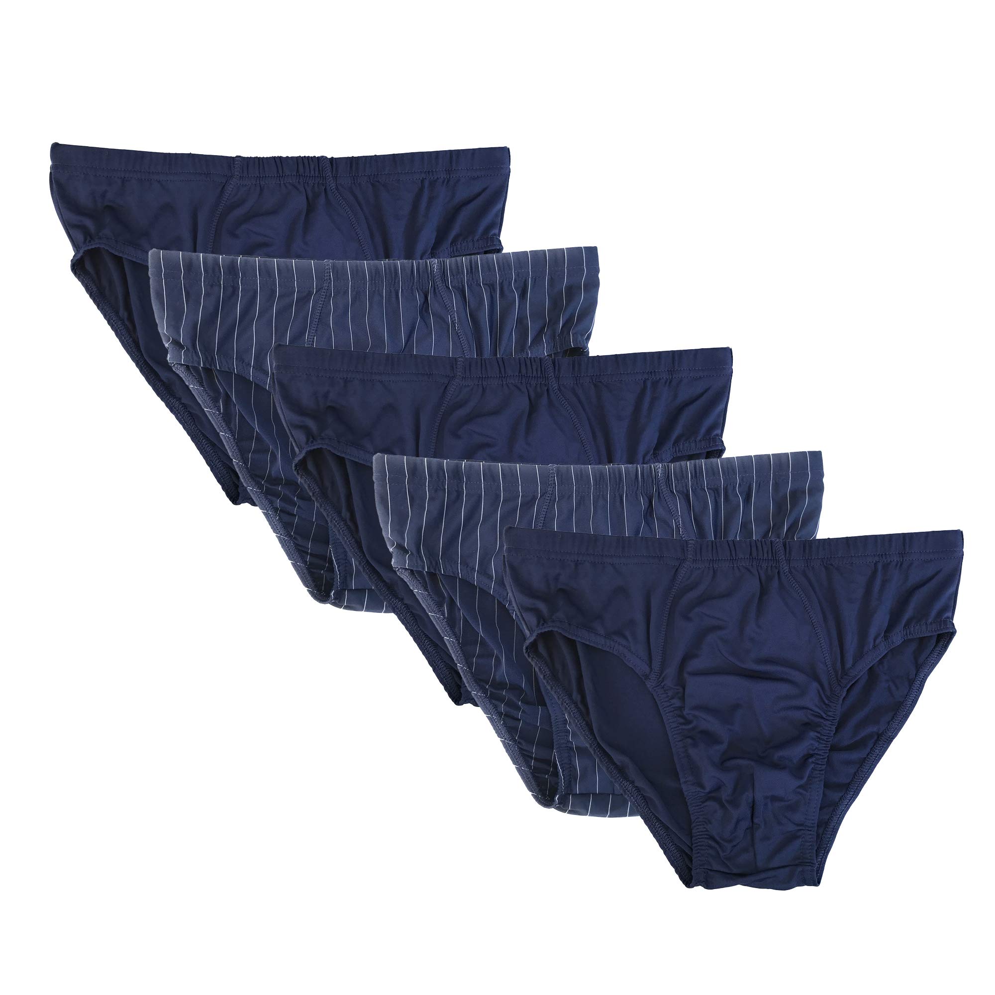 real - German Quality Microfiber Men's Underwear Briefs Slips 5 Pcs Pack (Regular & Plus Size)