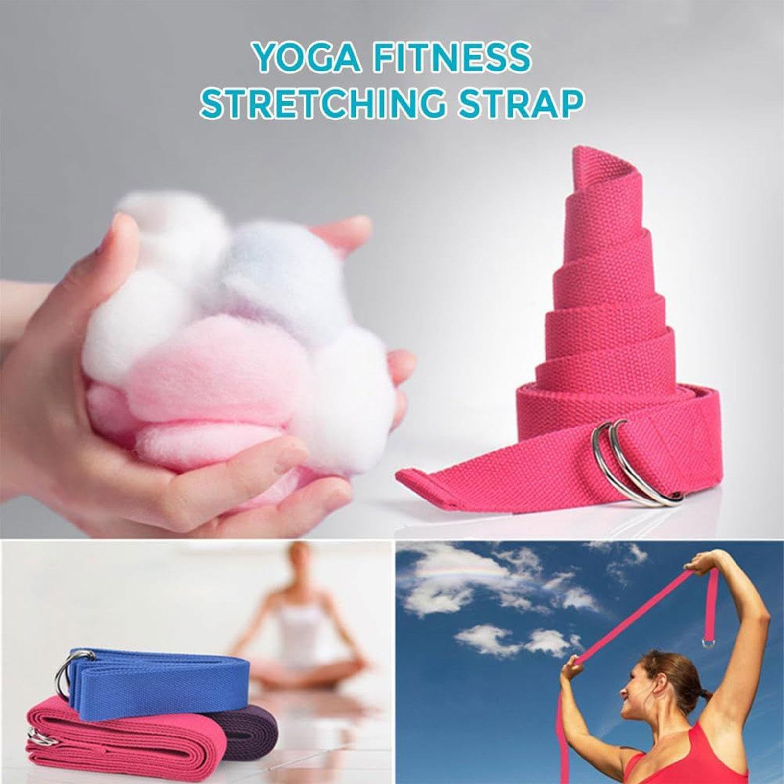 Conjunto de anillos Pilates, conjunto de equipos Pilates - Toning Pilates Ring | Cinturón extensible, accesorios de entrenamiento, equipo de hogar multifuncional para gimnasio, mujeres adultas