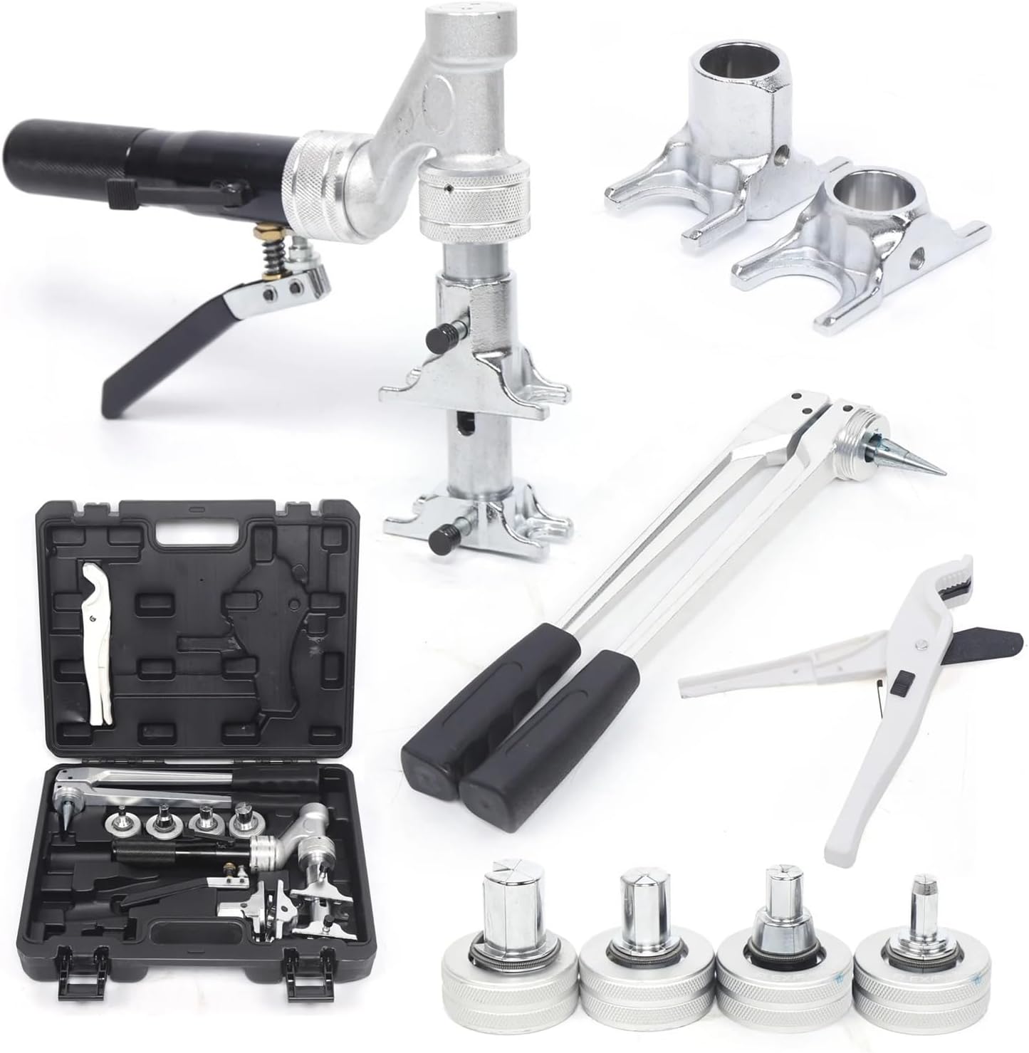 Hydraulic Pressing Tool for Sliding Sleeve 3T Aluminum Alloy Tool Clamping Precise,Silver 100pcs-1