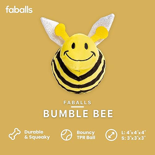 Miniatura 2 de fabdog Faballs - Pelotas de juguete para perros, súper chirriantes y duraderos para todas las razas, bolas de juguete chirriantes para perros,