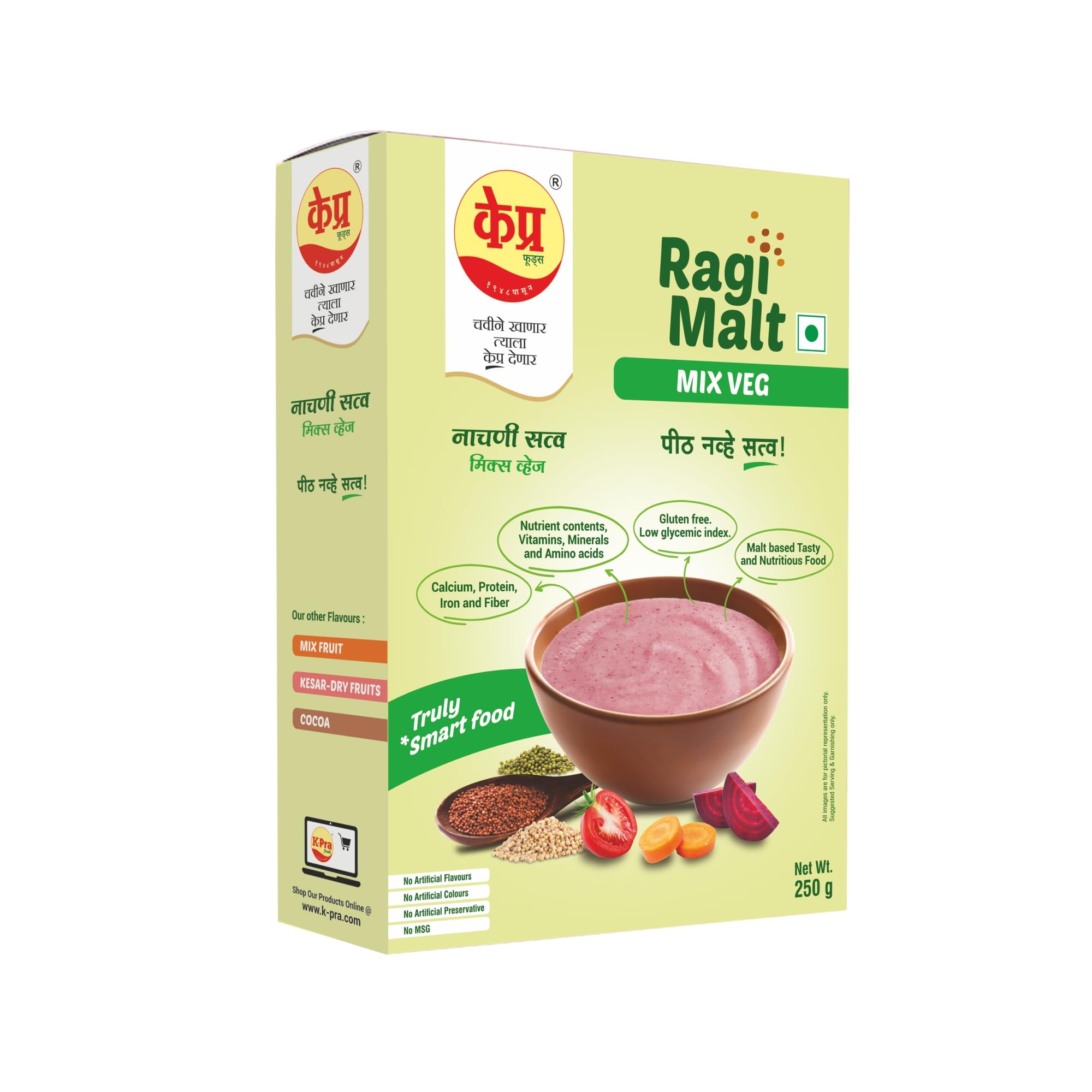 K-PRA FOODS Raagi Malt(Mix Veg)250Gm Box-picture-13