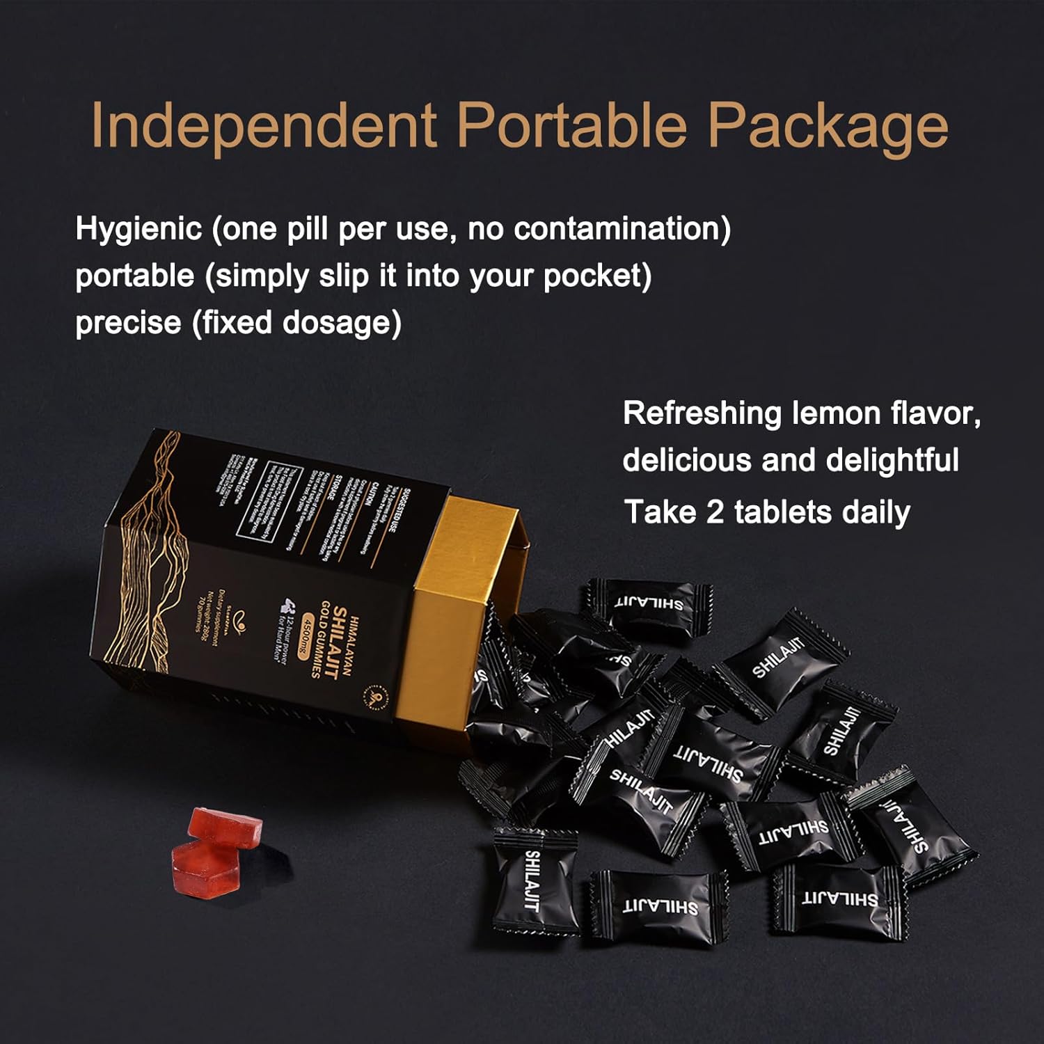 Organic Pure Himalayan Shilajit Gummies with Ashwagandha and Sea Moss – Gold Shilajit for Men & Women Supplement, 105+ Natural Trace Minerals, 70-Gummy (11-Ingredient Recipe) - Image 7