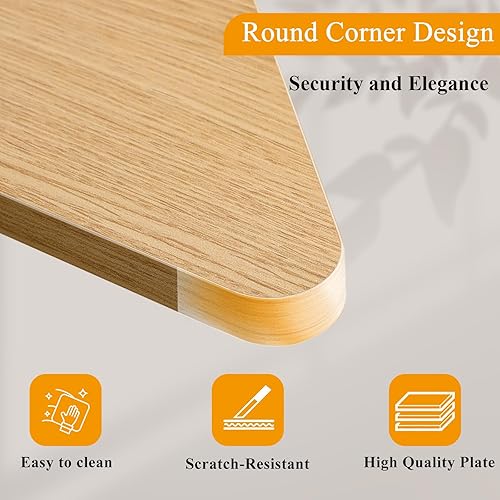 Miniatura 6 de TEAMIX - Soporte de monitor de 26 pulgadas en forma de triángulo, soporte de esquina de escritorio con pata de metal, soporte de computadora de