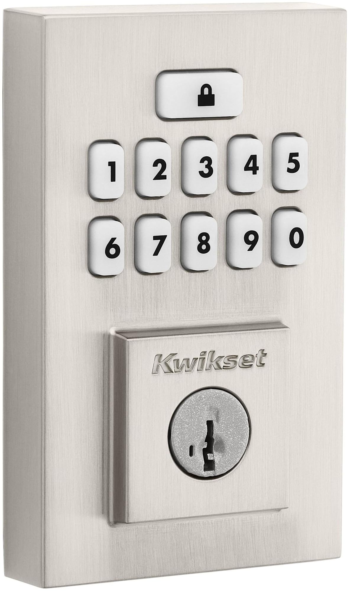 Verrou à cylindre Kwikset 9260CNT-15S clavier numérique et technologie Smartkey