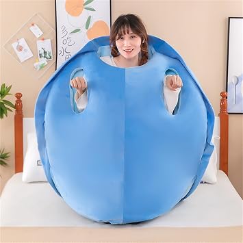 Generic Turtle shell body pillow,Wearable Turtle Shell Pillow,,Cute Fun Turtle Shell Plush Pillow,Cute Turtle Shell Gift for Boys and Girls (blue, 130cm/51.1in), YTHSPNZE23