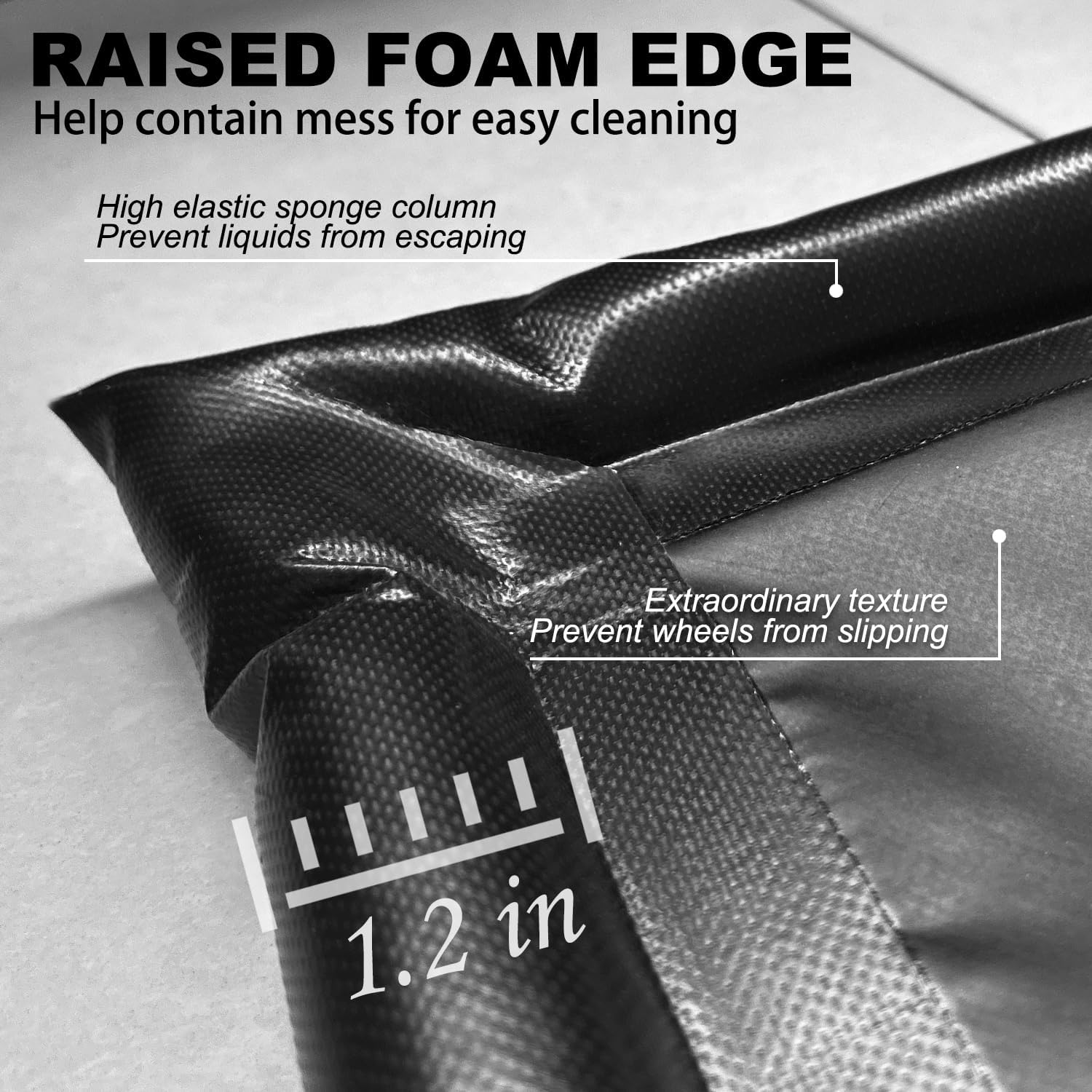 Garage Floor Mat Heavy Duty Waterproof Non-Slip Containment Mat Protection from Snow, Rain and Mud for Cars (8'6" x 22')