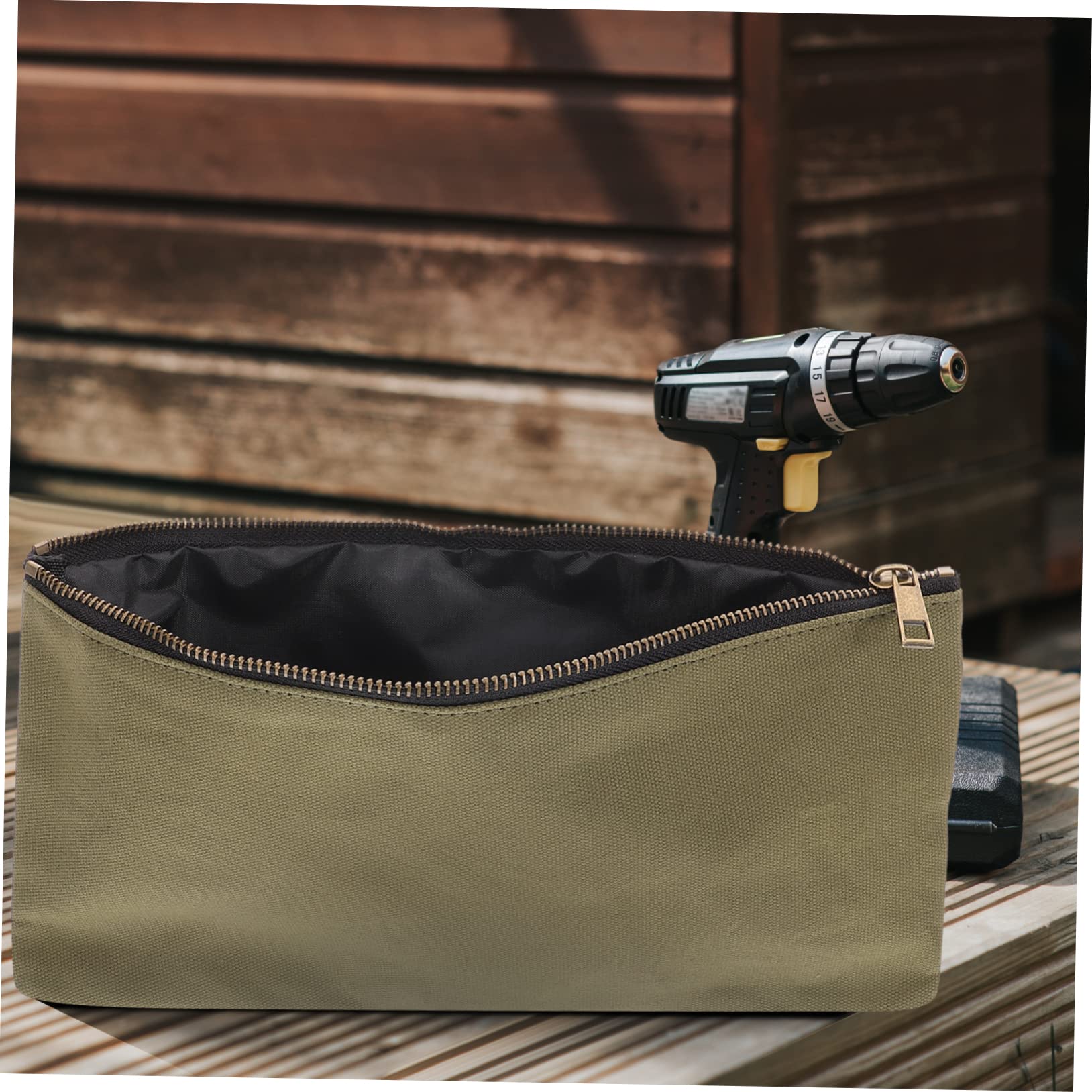 Holibanna 3 Pcs Bolsa de Herramientas Cremallera, Bolsa de Lona para Almacenaje Herramientas, Portátil y Resistente, para Organización en Tool Box o Truck