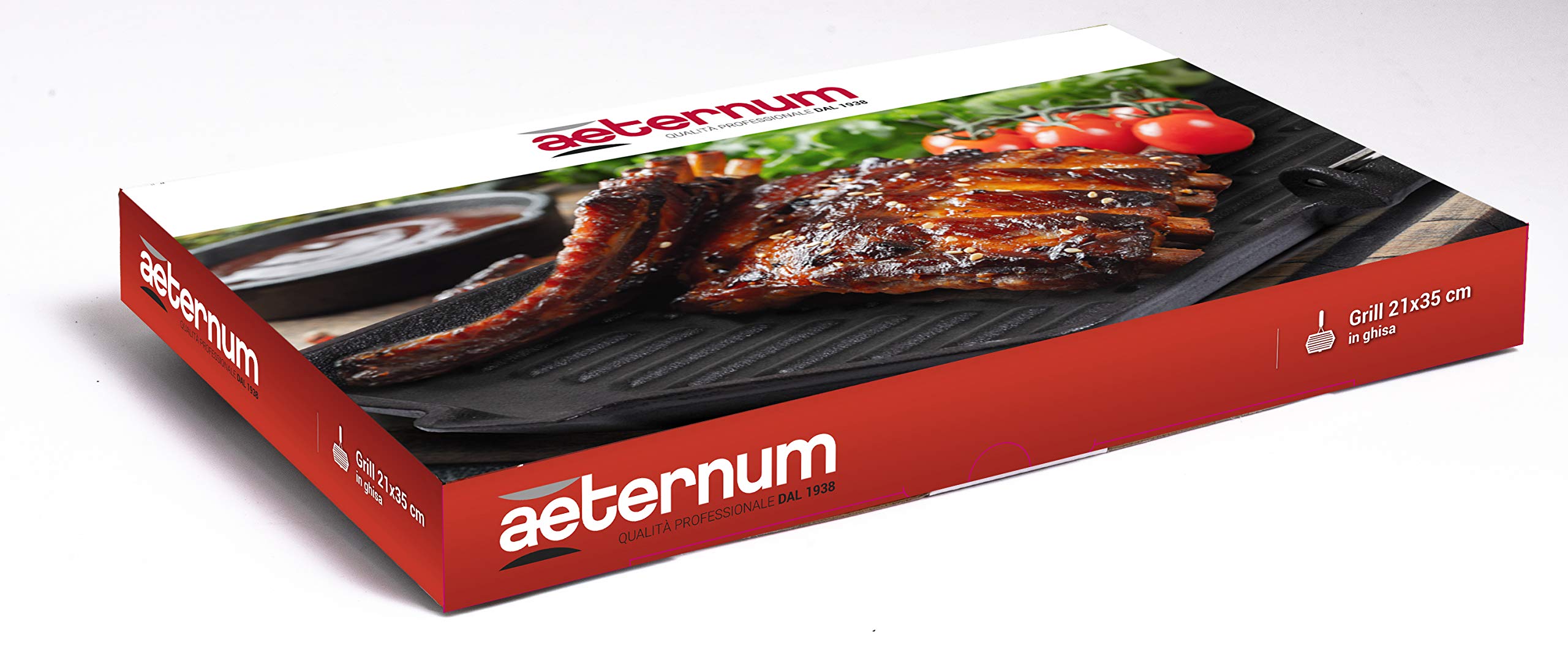 Aeternum Y00AGD0339 Grill in Ghisa, 21 x 35 cm