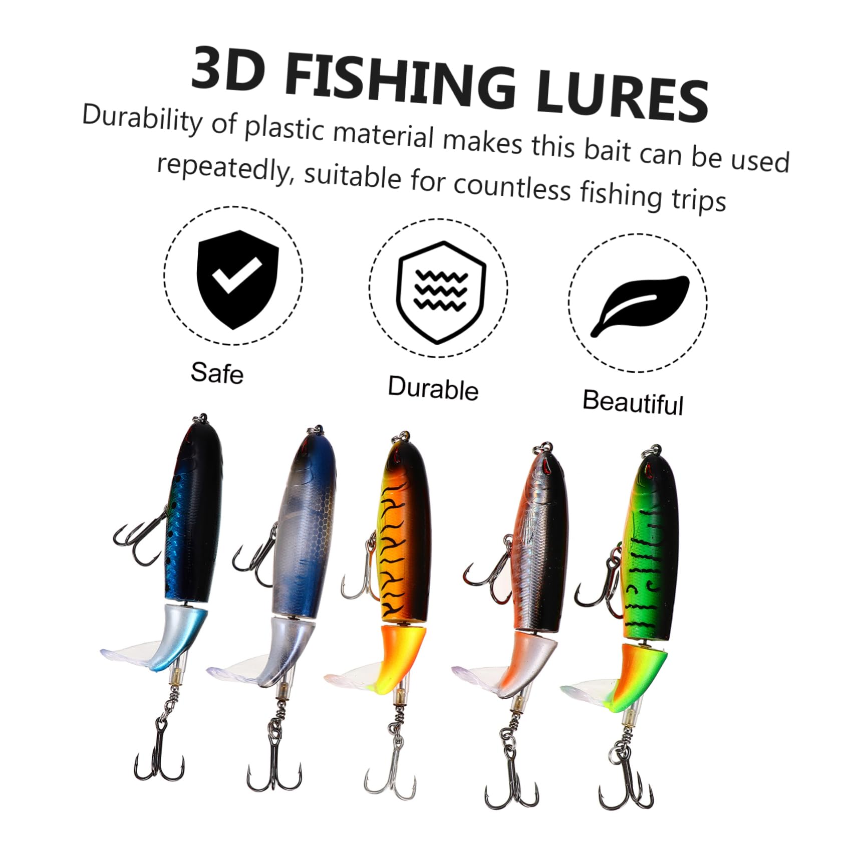 TOYANDONA Carnada Anzuelo Triple Aparejos De Pesca En El Mar Cebos Tanque Largo Artificial Cebo De Simulación Herramienta De Pesca Equipo De Pesca Al Aire El Plastico
