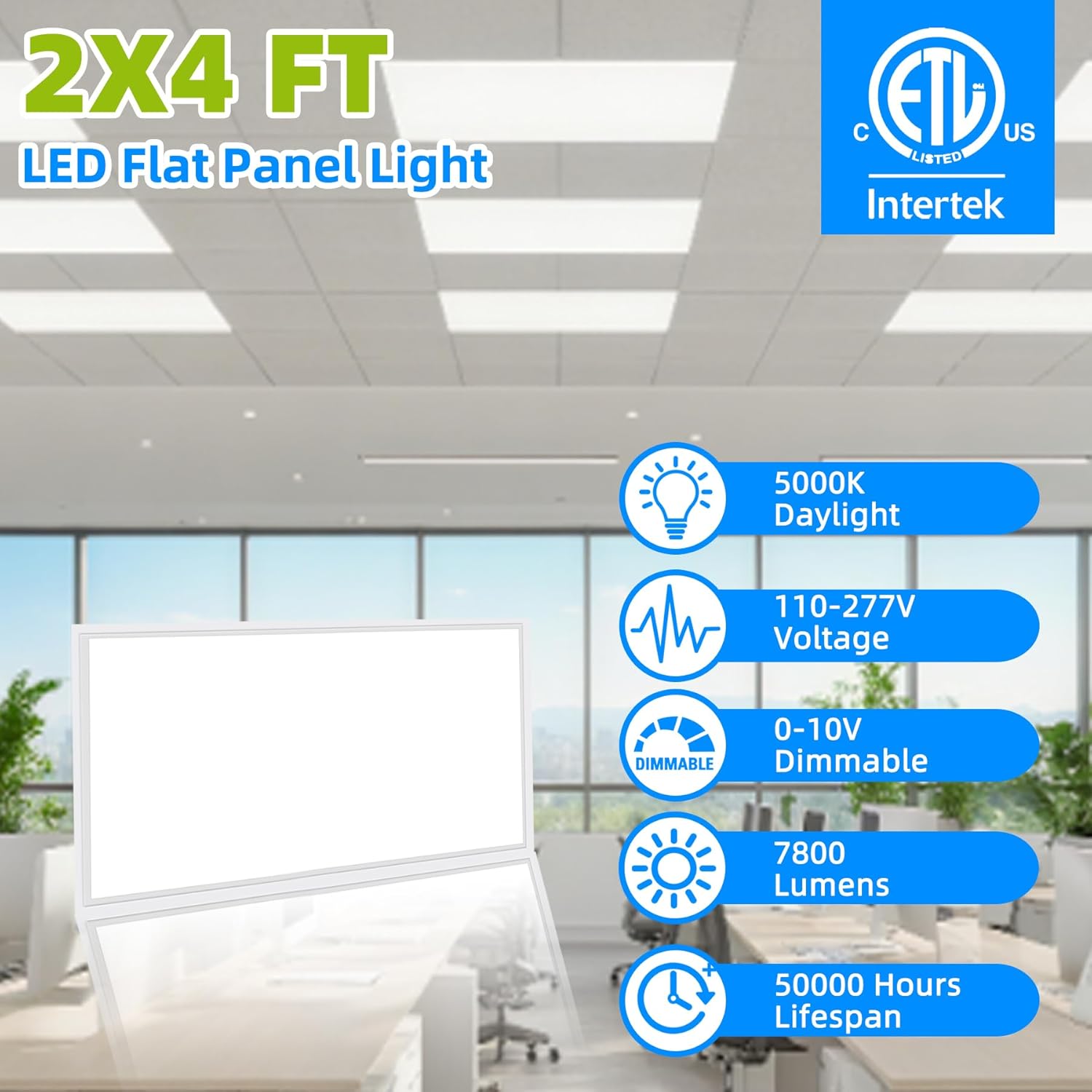 20pack-2x4 led Panel Light