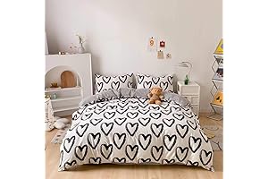 Houseri Love Duvet Cover Queen - Heart Shaped Bedding Sets
