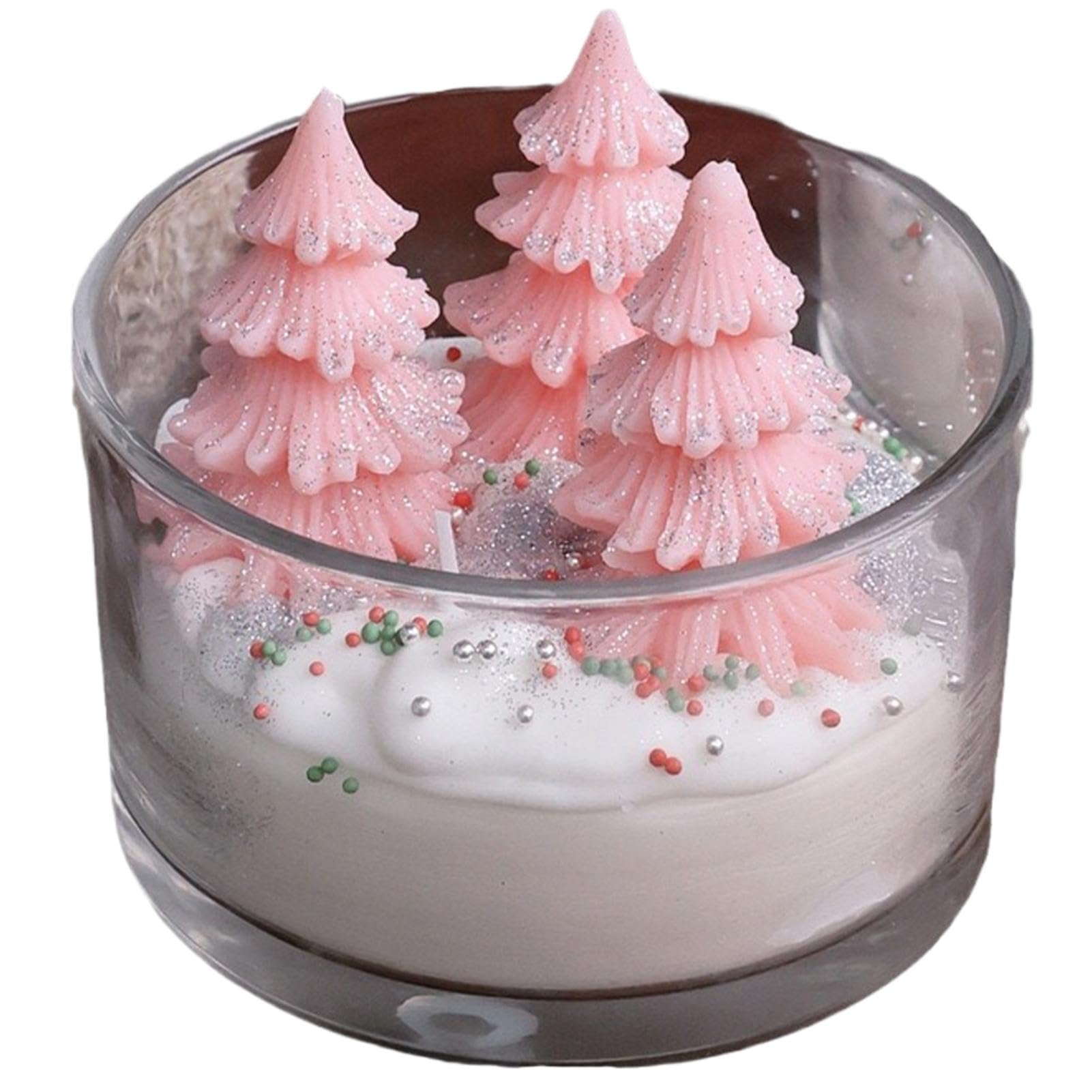 Vela decorativa aromática navideña,Vela de aromaterapia navideña Decoración