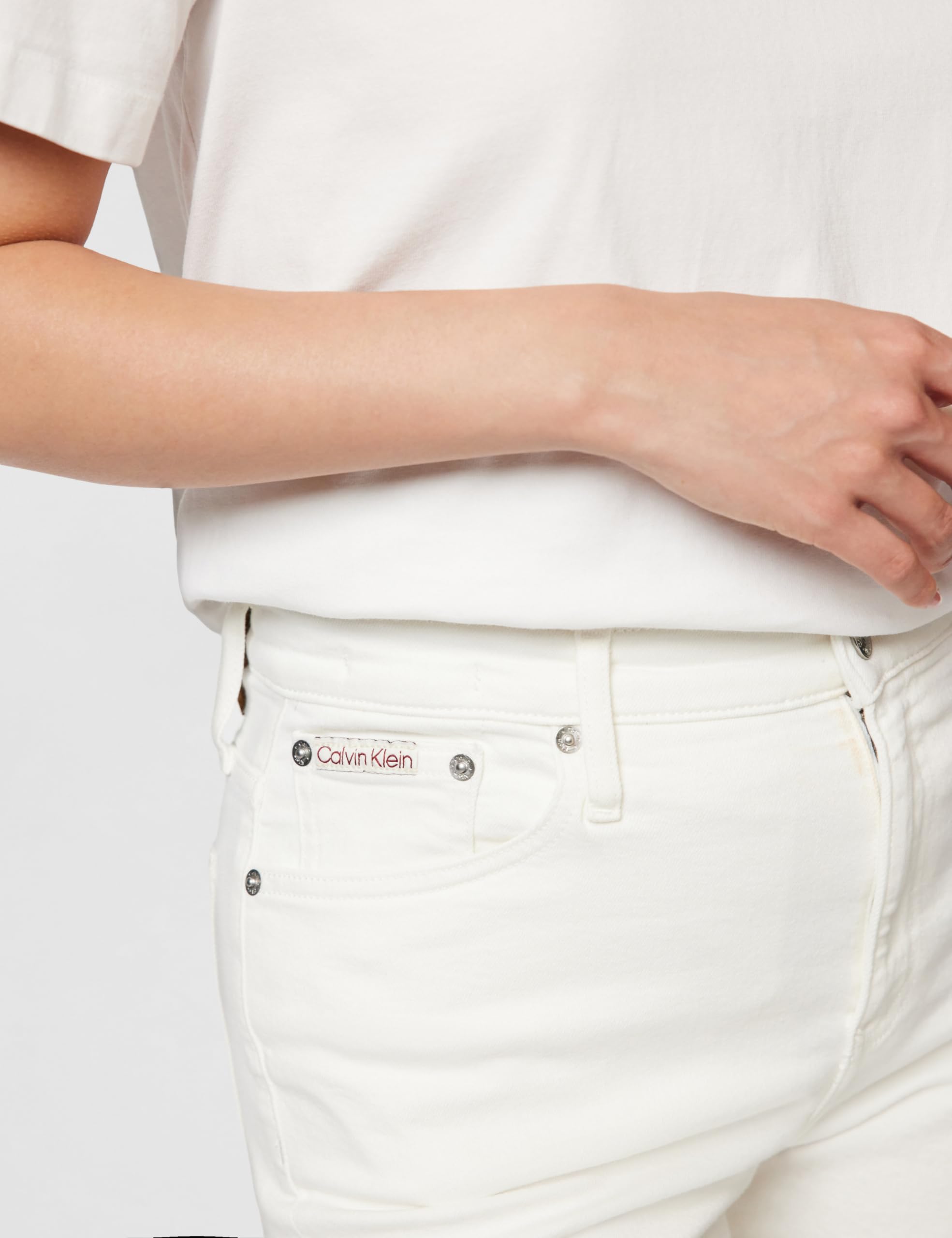 Calvin Klein - Mom Jean J20j225137, Rastremato Donna
