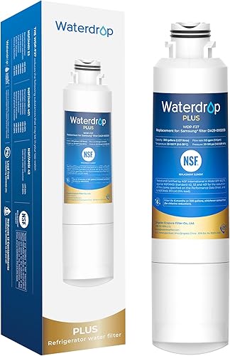 Waterdrop Plus DA29-00020B 𝐍𝐒𝐅 𝟒𝟎𝟏 Certificado Filtro de Agua, Reduce 𝐏𝐅𝐎𝐀/𝐏𝐅𝐎𝐒, Reemplazo para Filtro de Agua Samsung® HAF-CIN, HDX FMS-2,