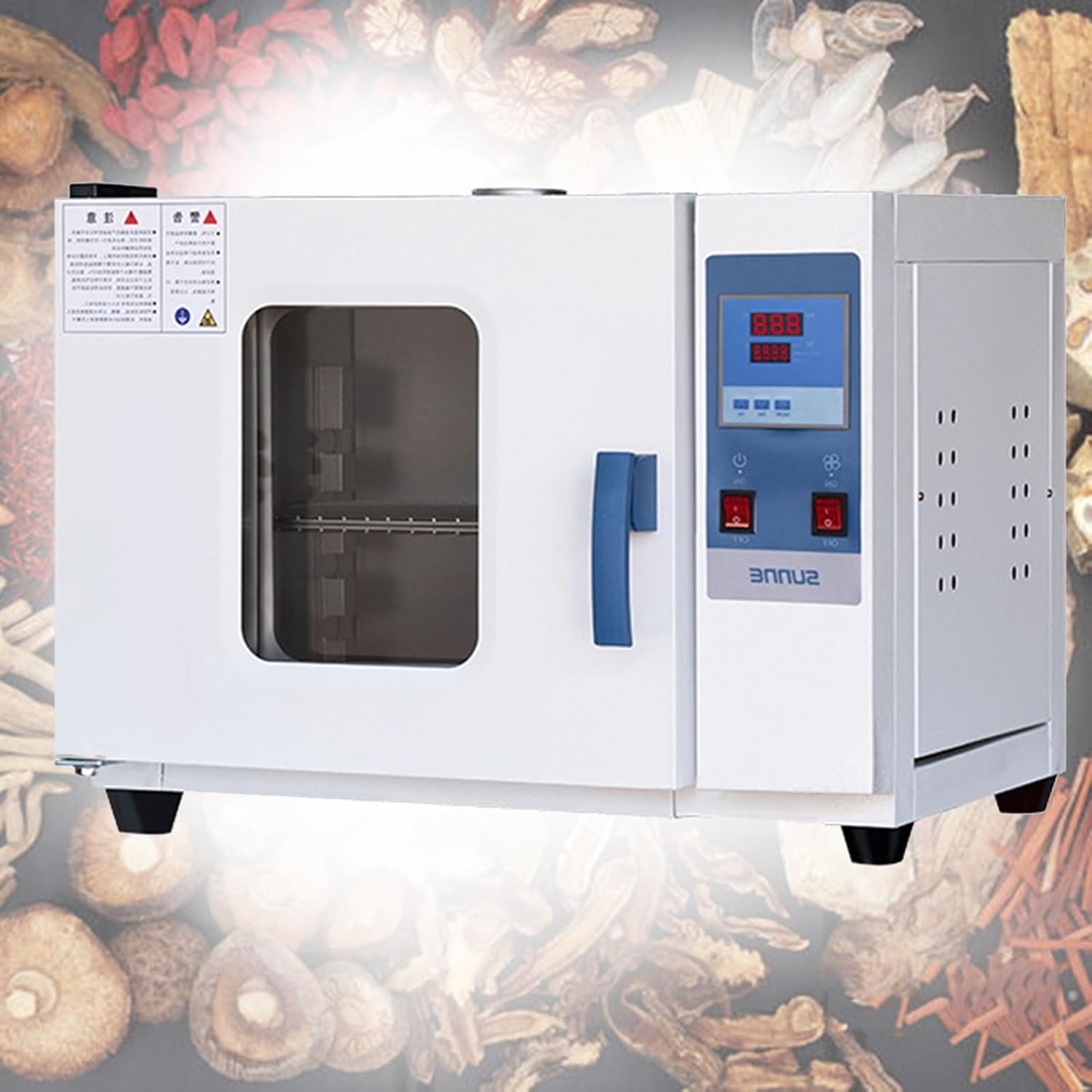 Vacuum Drying Oven, Lab Drying and Heating Oven with Vacuum Gauge and Digital Controller, 0.5KW Working Environment Temperature: 50-250 ° C (Size : 16L)