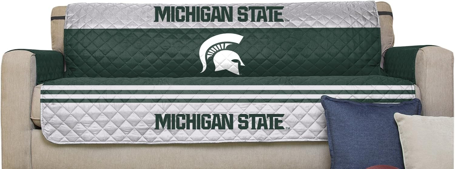 Pegasus Sports NCAA Reversible Furniture Protector with Elastic Straps, 75-inches by 110-inches