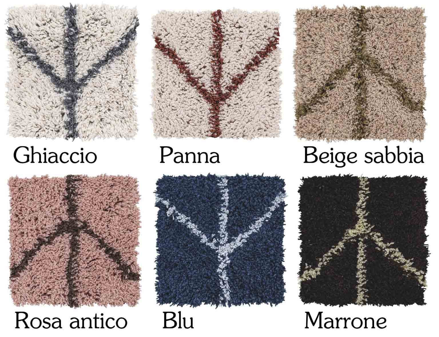 Casatessile Tappeto Bagno Antiscivolo BERBERO Scendidoccia Cotone Lavabile - Beige Sabbia, 60x110 cm.