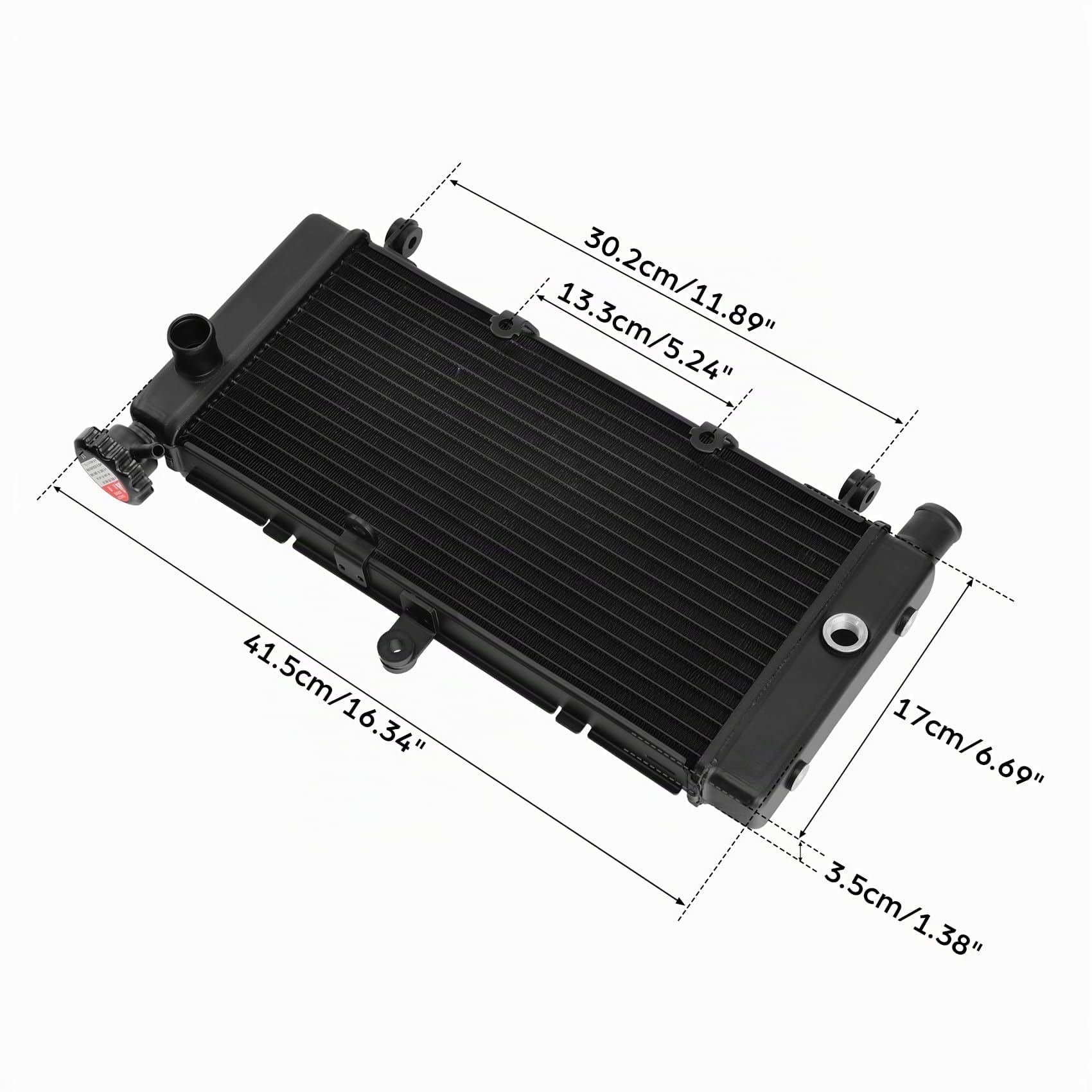 TCMT Radiatore moto Termosifone adatto per CB600F Hornet 1998-2006