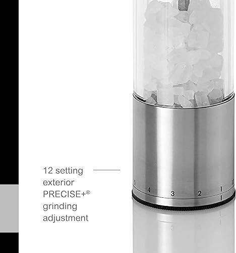 Miniatura 5 de AdHoc Molinillo de sal o pimienta con engranaje selecto, práctico molinillo de condimentos para sal y pimienta, molinillo manual con mecanismo de