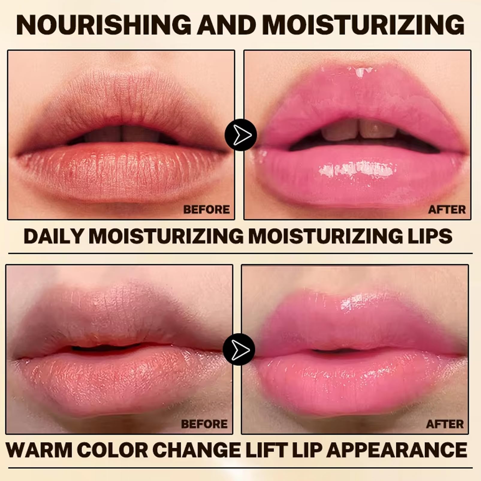 Colour Changing Lipstick, Transfer Proof & Long Lasting PH Lipstick with Gold Foil, Clear Lip Stick That Changes Color - Image 4