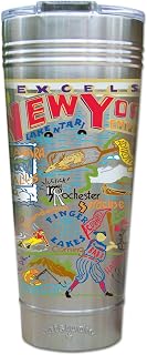 catstudio New York State Thermal Tumbler | Triple Wall Insulation With Non Slip Bottom | Great Travel Cup for Water, Coffee, Tea, or Smoothies