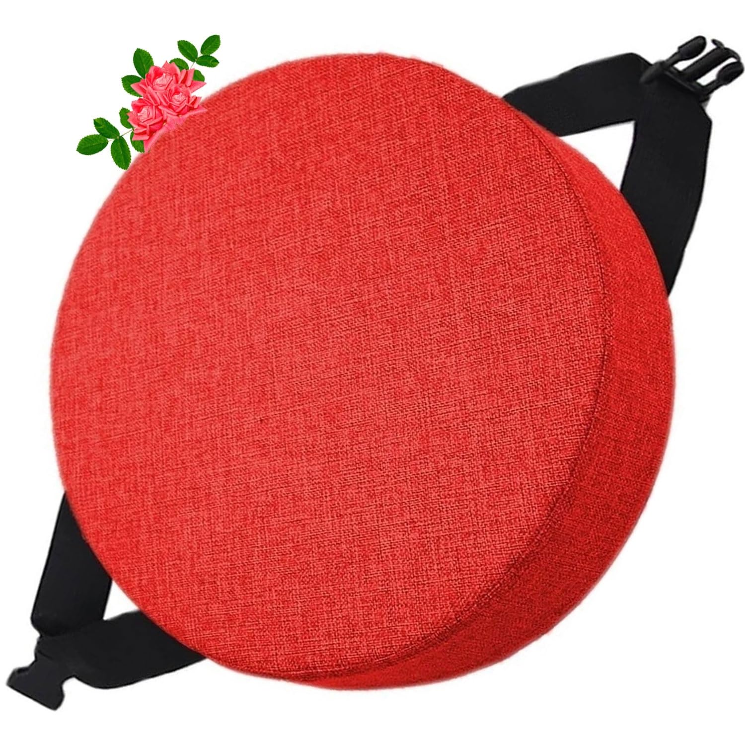 Uyeoco 10# Memory Foam Round Seat Cushion 5/8Cm Thick,35/40/45/50Cm Round Stool Cushion, Circle Chair Pad With Removable Cover For Dining Kitchen Bar Chairs (Color : Size : 35X35x5cm)