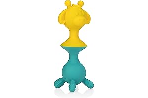 Nuby Silly Suction Cup Giraffe: Interactive Toy with Built-In Rattle