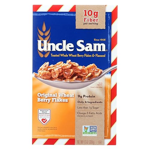 Uncle Sam Cereal de cereales - Original - Tamaño familiar - 13 oz - Caja de 12