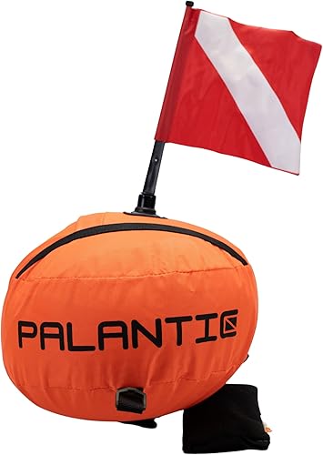 Miniatura 10 de Scuba Choice Palantic - Flotador de torpedo de nailon con bandera de buceo