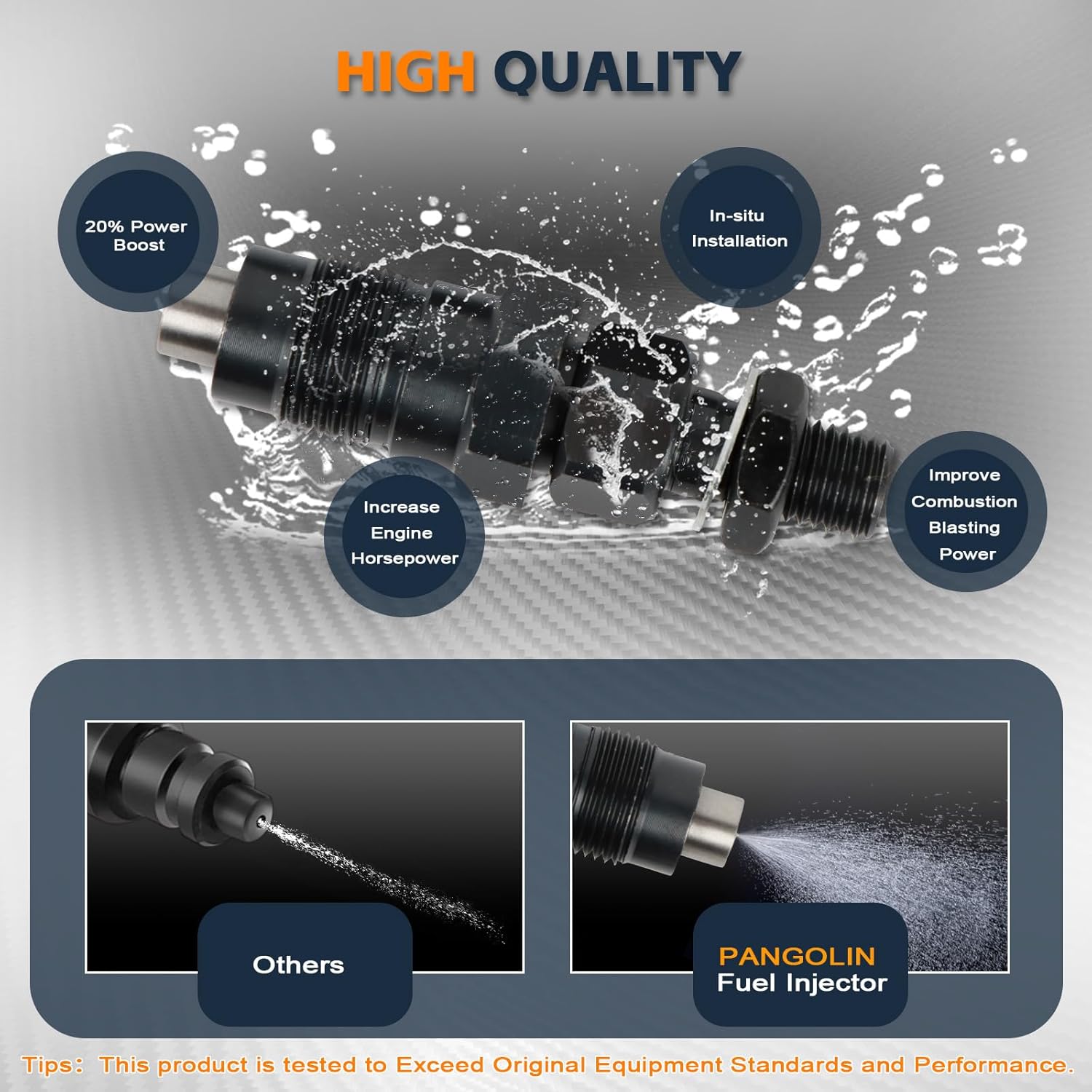 PANGOLIN 131406360 SBA131406490 Fuel Injector 4PCS for New Holland C175 L160 L170 L175 L565 LS160 LS170 LX665 Aftermarket Parts