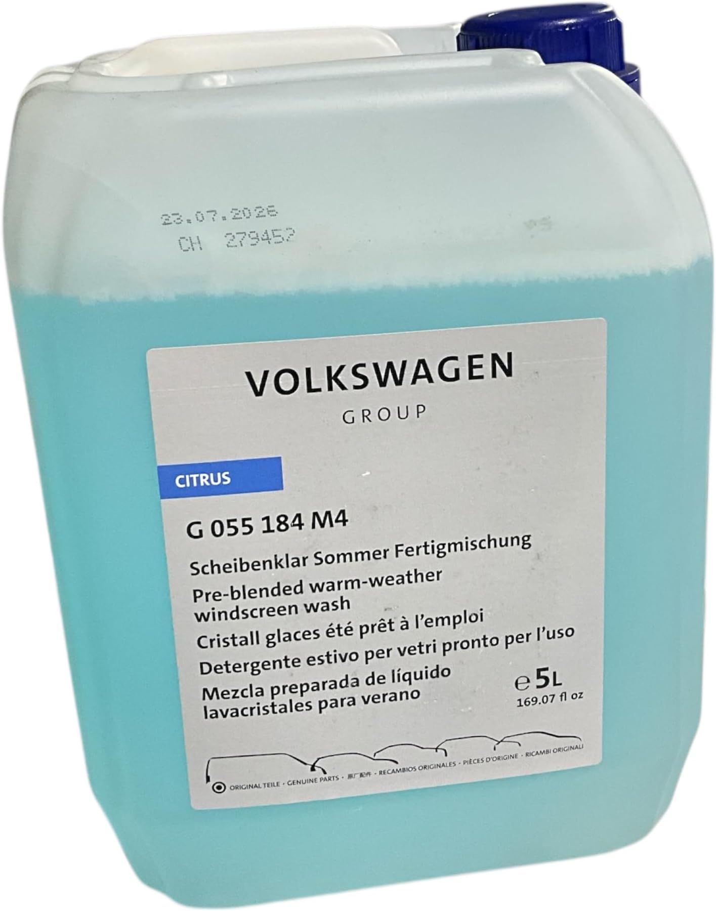 Original VW Audi Liquid Wiper Mix Lemon 5 Litres