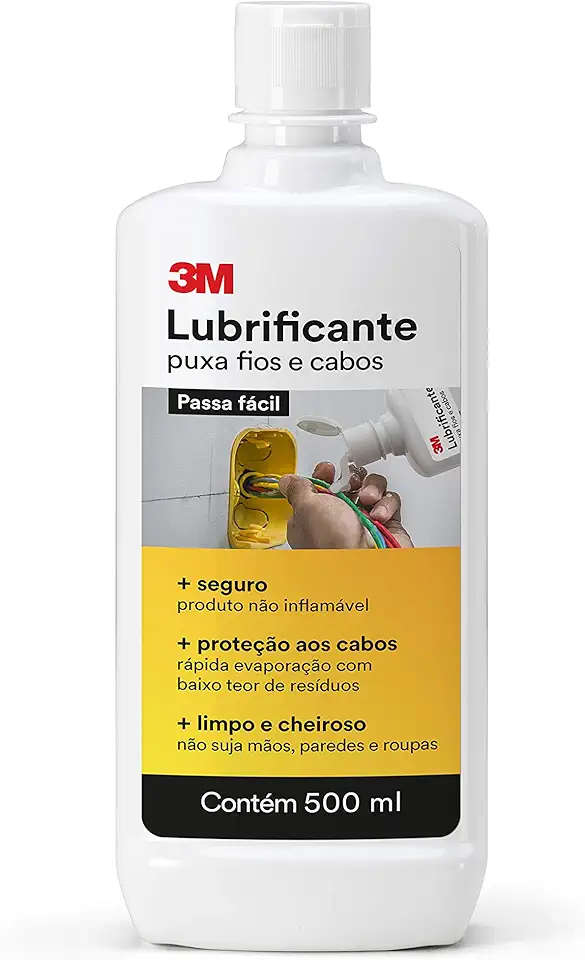 3M, Lubrificante Para Puxamento de Fios e Cabos, 500ml