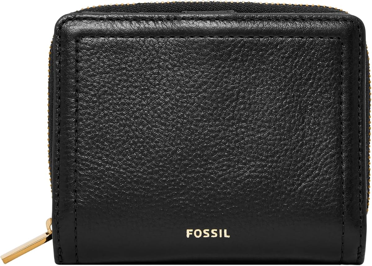 Cartera plegable mini multifunción de cuero con bloqueo RFID Logan para mujer