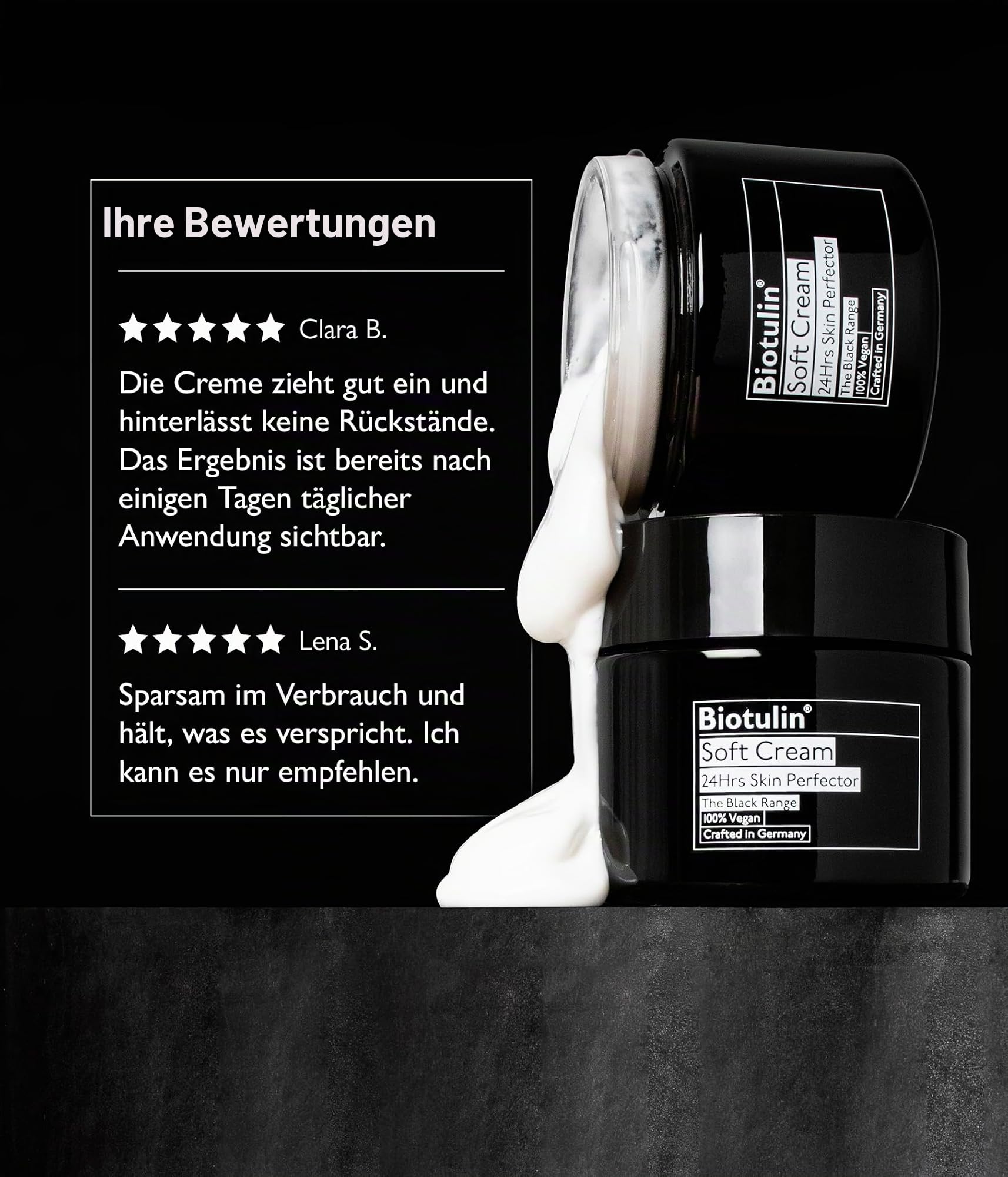 Biotulin - Soft Cream 50ml - Anti-Falten Feuchtigkeitscreme mit Spilanthol und Hyaluronsäure - aufgepolsterte Haut für 24 Stunden