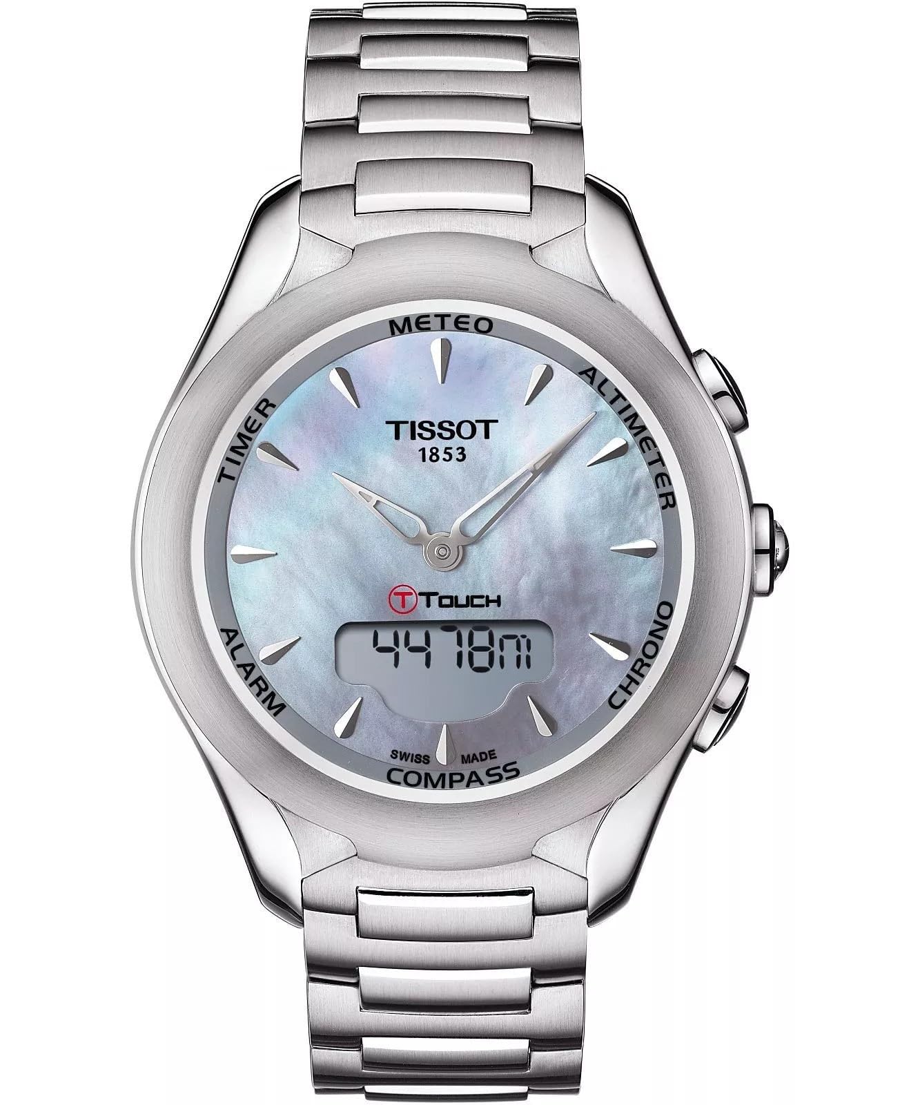 Tissot Damen Analog-Digital Quarz Uhr mit Edelstahl Armband T075.220.11.101.00