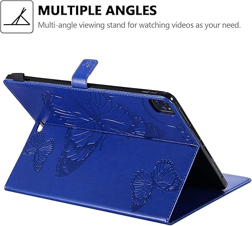 Miniatura 4 de Techcircle - Funda tipo libro para iPad Pro de 12.9 pulgadas, 654 generación 202220212020, funda magnética con soporte plegable y ranuras para