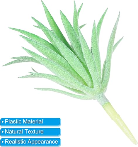 Miniatura 4 de PATIKIL Plantas suculentas artificiales, paquete de 4 plantas falsas pequeñas, plantas suculentas falsas sin maceta para decoración del jardín del