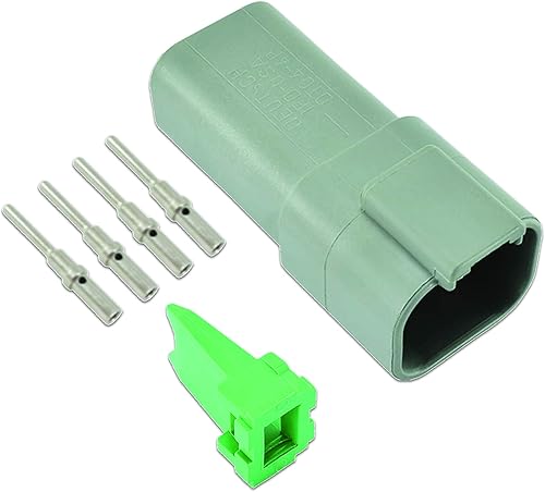 Miniatura 4 de CONNECT 37506 Deutsch Kit de conectores de receptáculo de 4 pines, 6 piezas