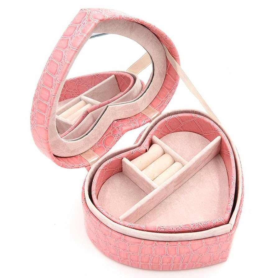 Amazon｜可愛いハート型 ジュエリーボックス アクセサリーケース