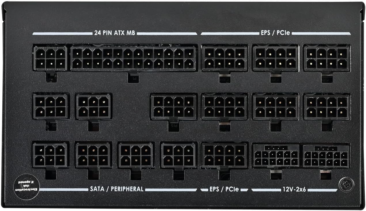 Silverstone Technology Zeus 1650R Titanium 80 Plus Titanium 1650W PCIe Gen5 / ATX 3.1 Power Supply, SST-ZU1650R-TM