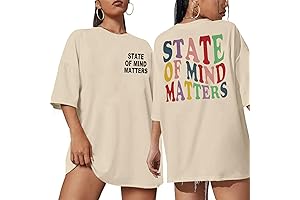 Mental Health Awareness Oversized Shirt for Women