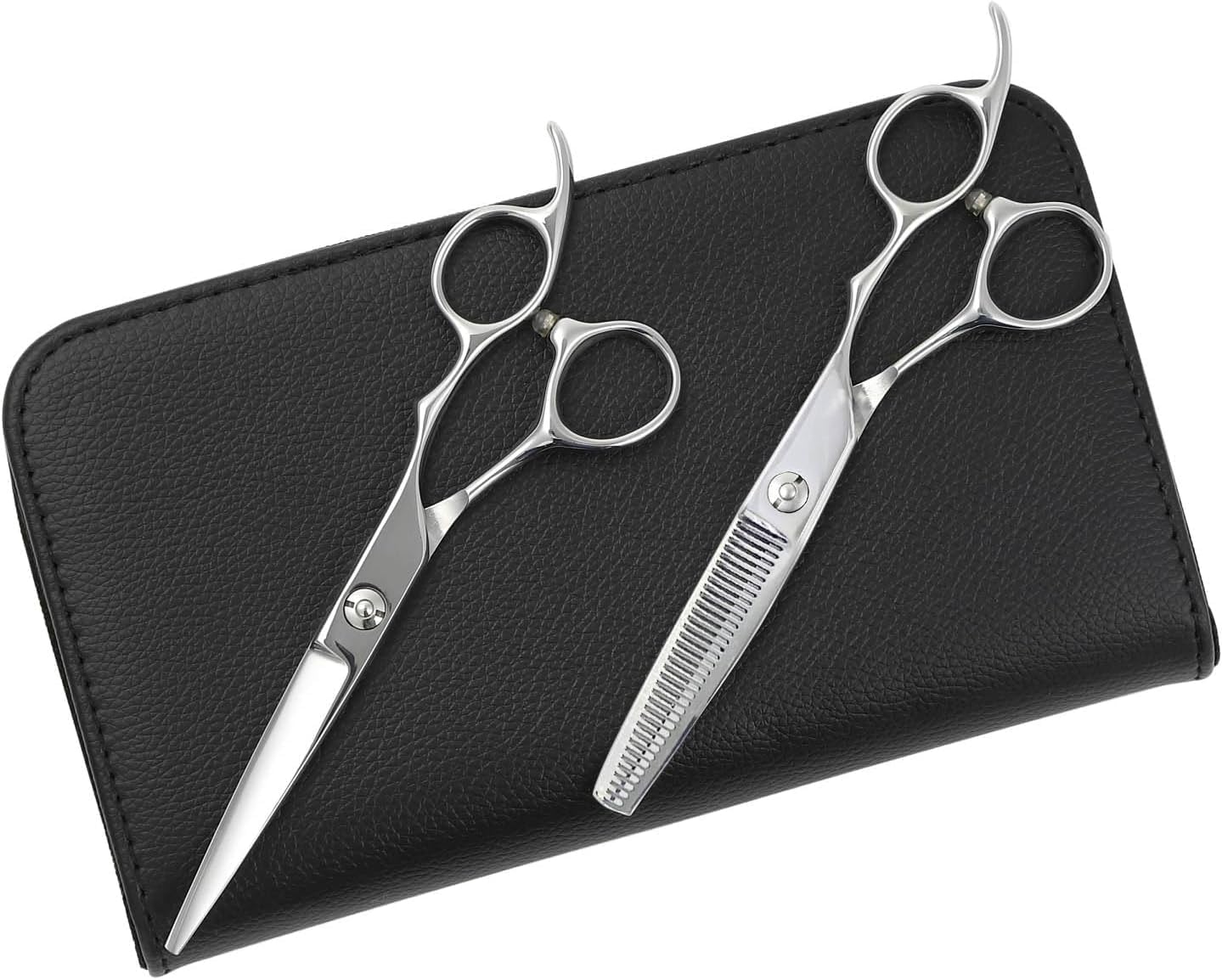 DEEDS 日本の鋏専門メーカー DP-02 2本 セット シザー セニング (6.0インチ・15％前後) ガタガタにならない スキ