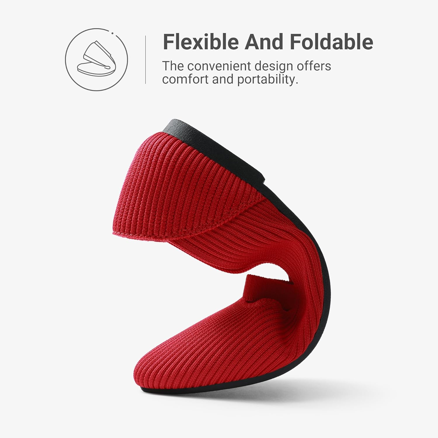 DREAM PAIRS Women's Knit Ballet Flats Pointed Toe Comfortable Dressy Flats for Work Office Shoes Mary Jane Flats - Image 5