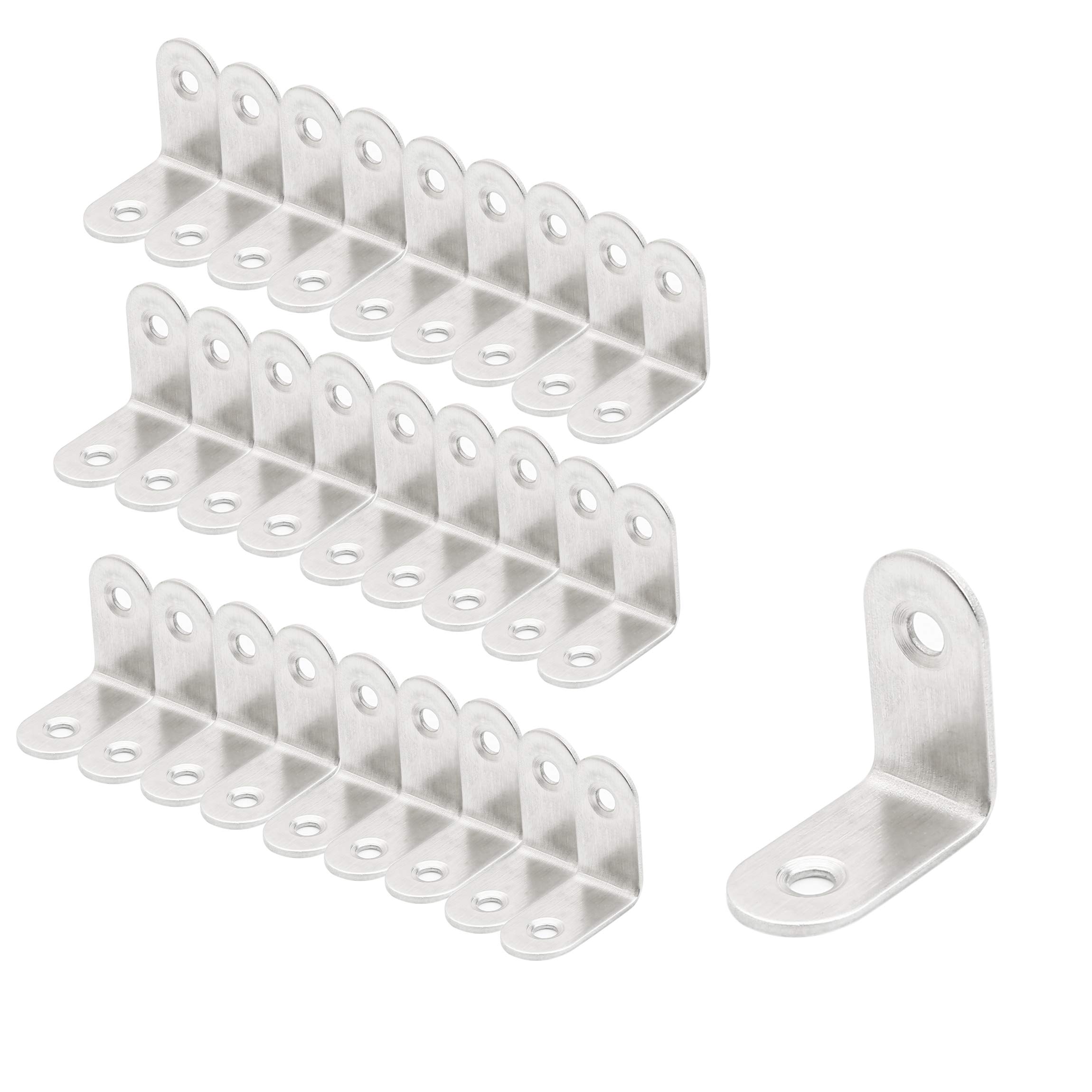 Buy BAOEF Corner Brace,30MM30MM Stainless Steel Solid Angle Bracket