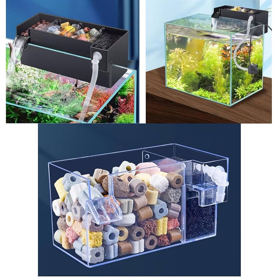 Amazon.co.jp: 外部壁掛け式水槽フィルターボックス 小型水槽