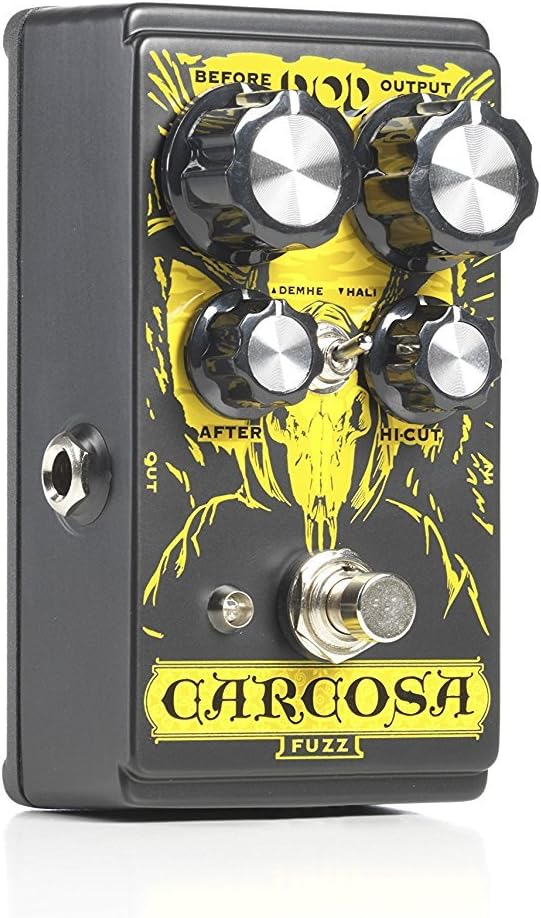 Digitech DOD Carcosa Fuzz Pedal Bundle with 3 Patch Cables and Dunlop Pick Pack