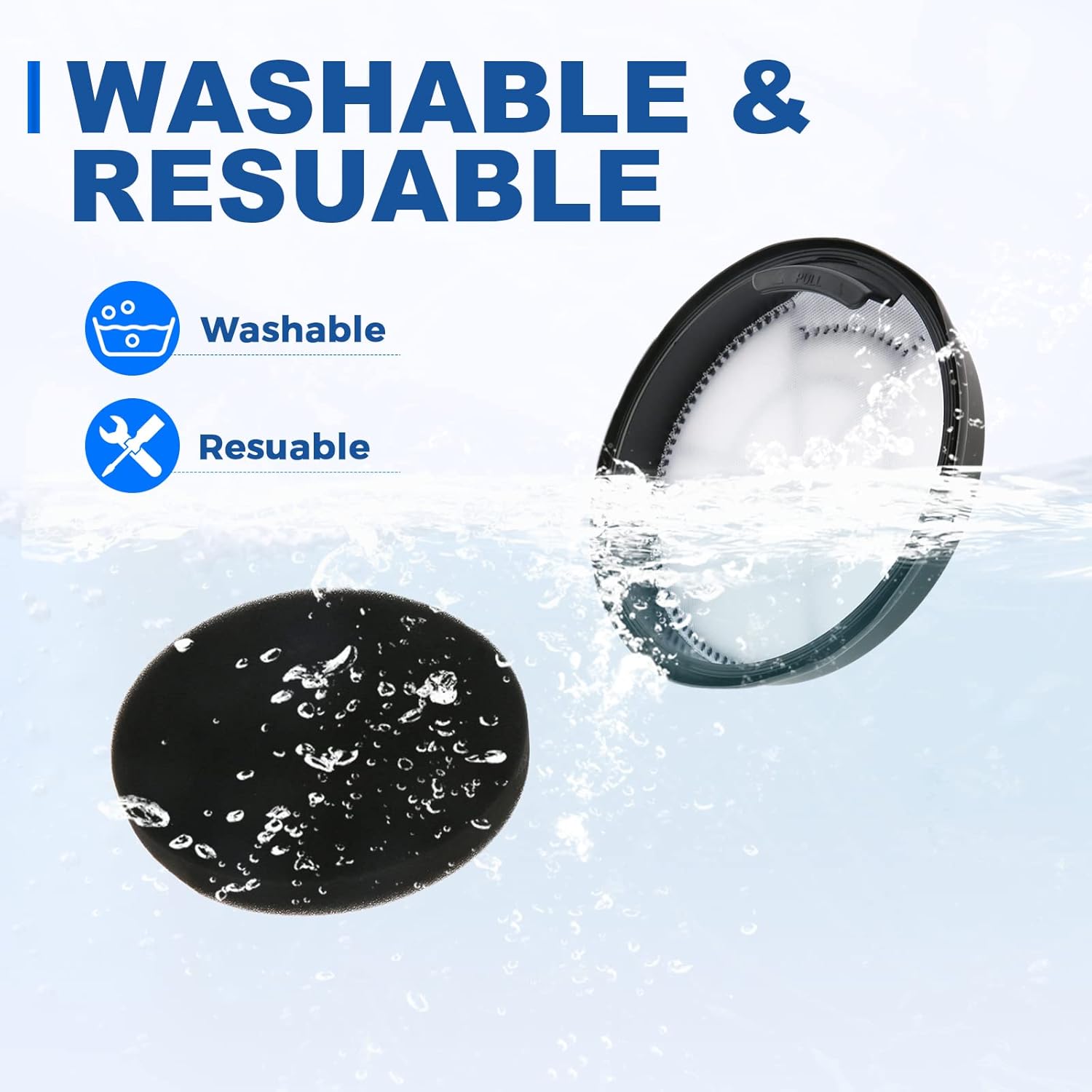 2 Pack Vacuum Filters Replacement for Eureka Whirlwind Bagless Canister Vacuum Cleaner NEN110A NEN110B NEN110D - Image 5